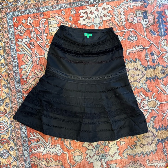 Tibi Dresses & Skirts - Elegant Black Lace Skirt